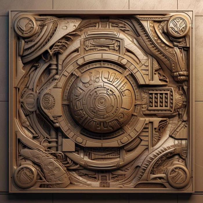 Patterns and decorations (stl futuristic 3, PATTERN_1455) 3D models for cnc